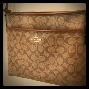 COACH Signature Crossbody File Bag